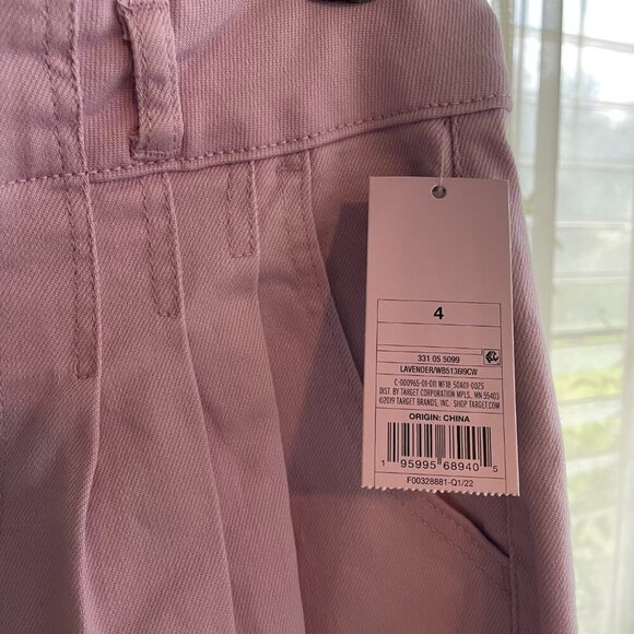 NWT Wild Fable Highest Rise A-Line Shorts Light Purple Lilac Size 4 / 27 Waist - Picture 4 of 4